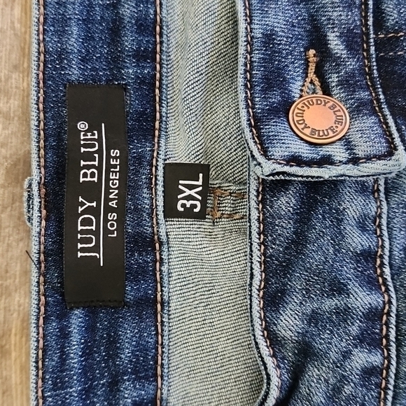 NWT Judy Blue Half Cuffed Shorts - Style 150019 Sz 3XL 22W-24W - Picture 5 of 7